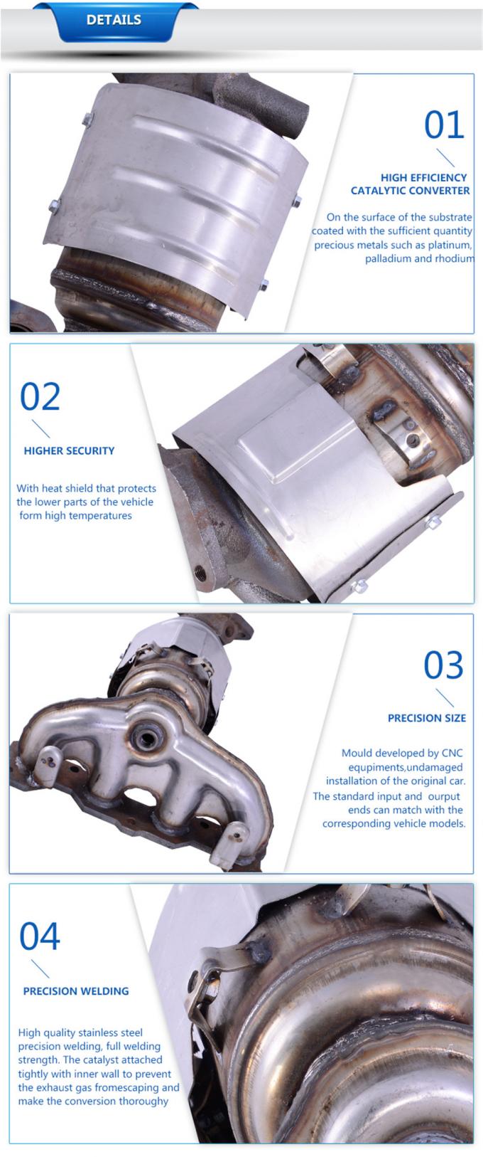 Threeway Catalytic Converter fit HYUNDAI ix35 auto parts exhaust pipe