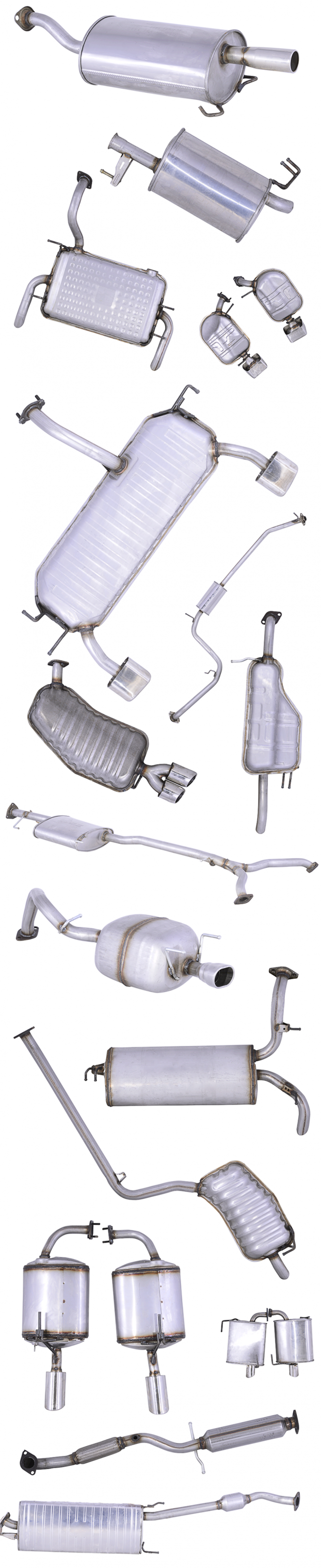 car exhaust baffles fit Nissan sylphy rear muffler exhaust pipe system ...