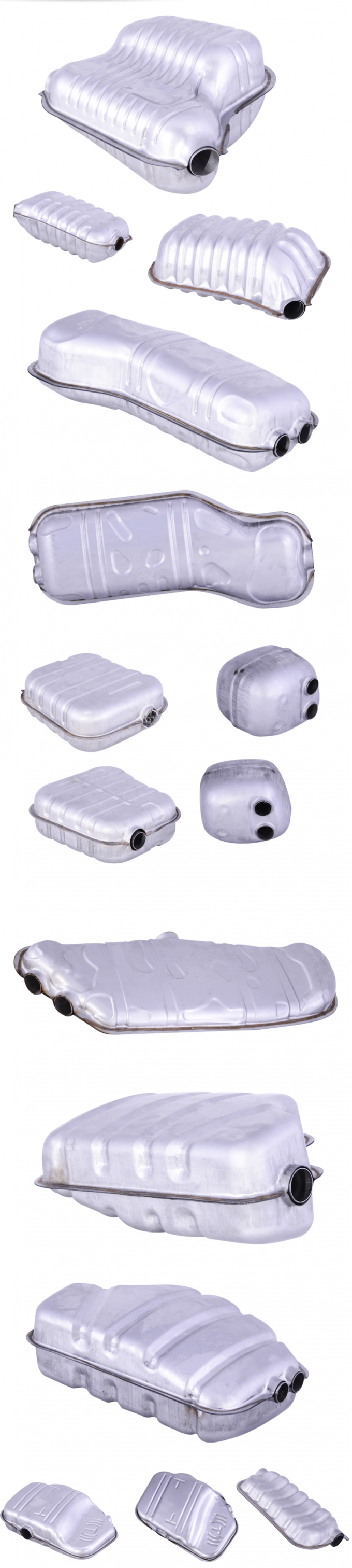 VW golf muffler box stainless steel vehicle exhaust system universal