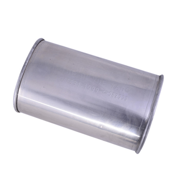 High flow muffler stainless steel universal Muffler body stainless steel 409 Exhaust System Rear Stamped Box Muffler