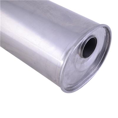 High flow muffler stainless steel universal Muffler body stainless steel 409 Exhaust System Rear Stamped Box Muffler