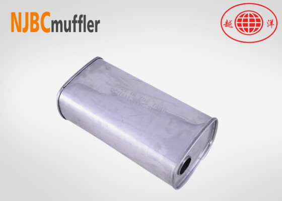 Universal muffler body Stamped Box Muffler exhaust pipe system for VW POLO rear muffler