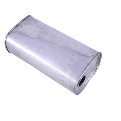 Universal muffler body Stamped Box Muffler exhaust pipe system for VW POLO rear muffler