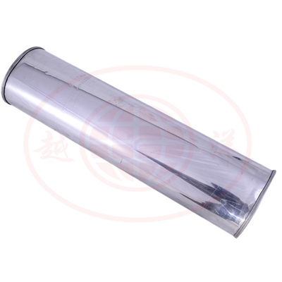 Universal muffler body Aluminized Steel Center Stamped Box Muffler exhaust pipe sExhaust System Rear Stamped