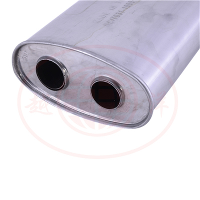 Universal muffler body Aluminized Steel Center Stamped Box Muffler body stainless steel 304 409 Exhaust System Rear Stam