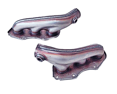 Catalytic converter welding manifold   catalytic converter housing semi-finished product