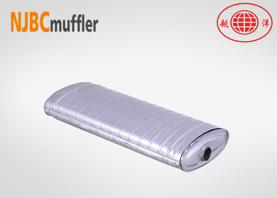 dual inlet single outlet muffler box stainless steel vehicle exhaust system njbcmuffler auto parts