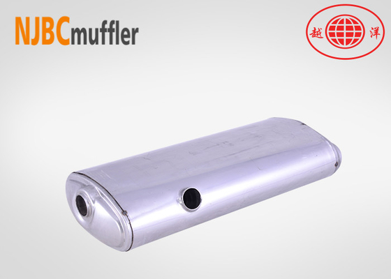 dual in single out muffler box stainless steel vehicle exhaust system njbcmuffler auto parts